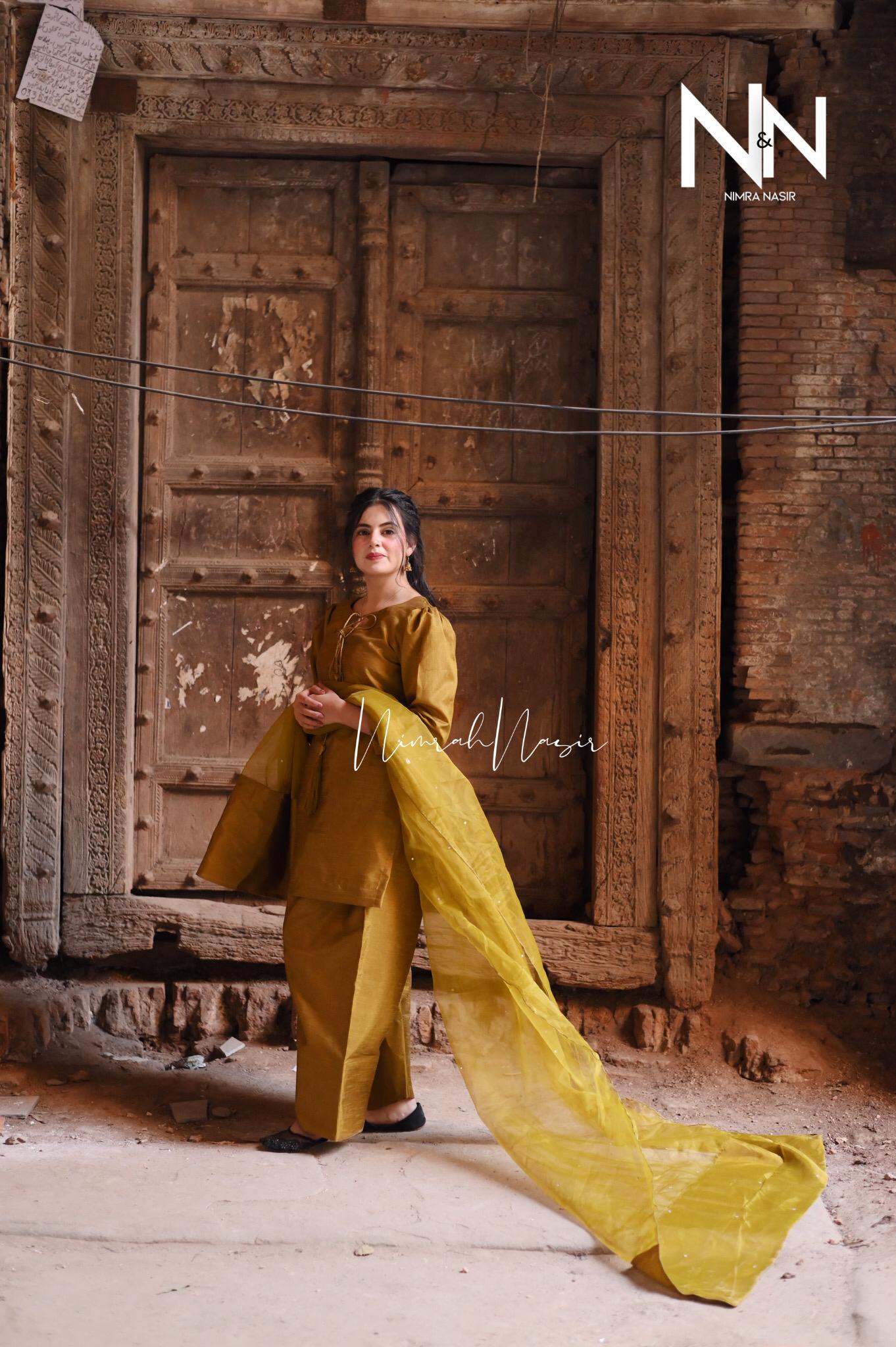 Mustard Farshi Suit