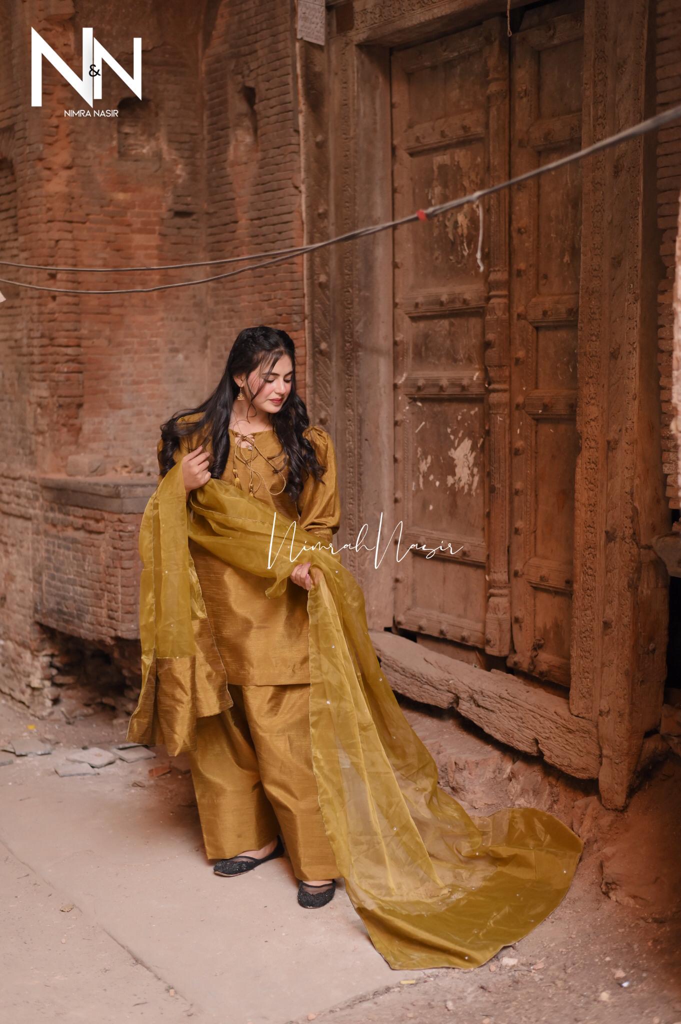Mustard Farshi Suit
