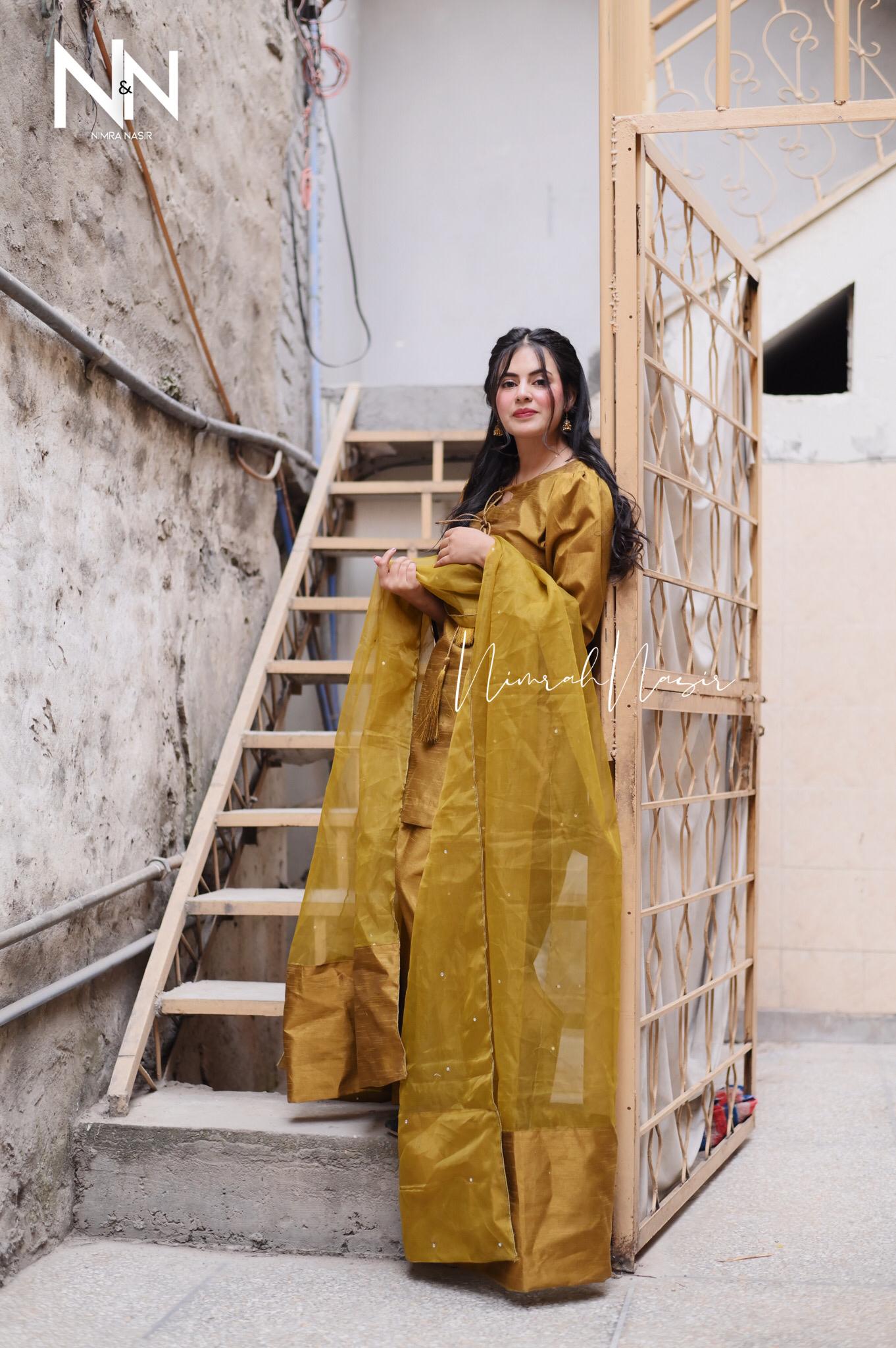 Mustard Farshi Suit